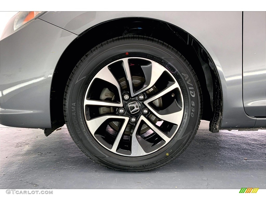 2013 Civic EX Sedan - Polished Metal Metallic / Gray photo #8