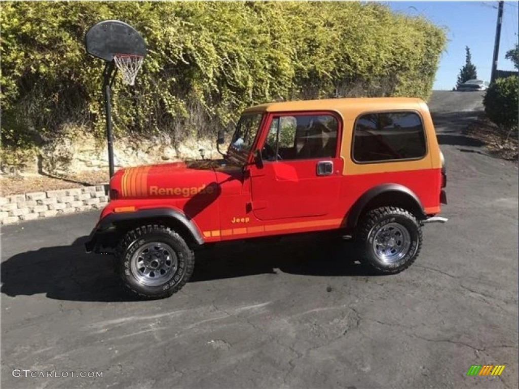 Red Jeep CJ7