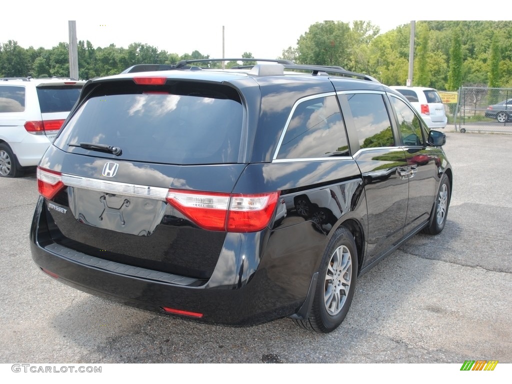 2013 Odyssey EX-L - Crystal Black Pearl / Gray photo #5