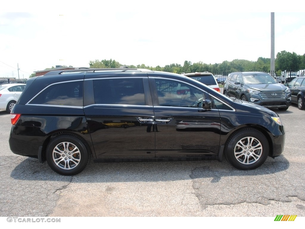 2013 Odyssey EX-L - Crystal Black Pearl / Gray photo #6