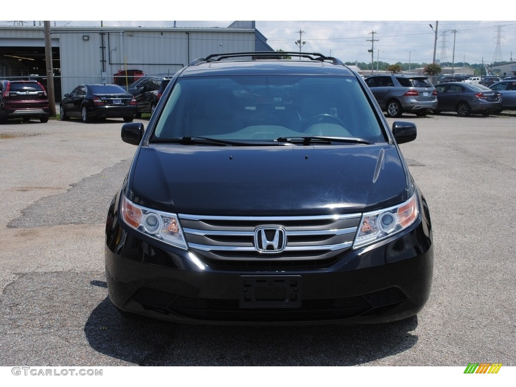 2013 Odyssey EX-L - Crystal Black Pearl / Gray photo #8