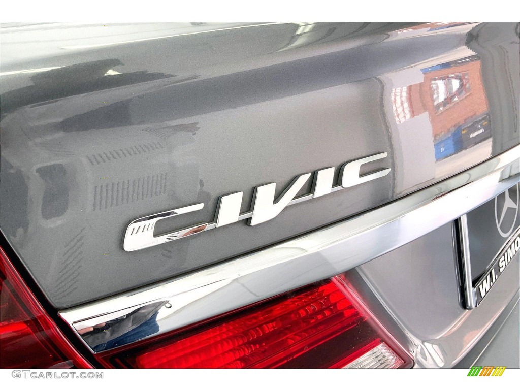 2013 Civic EX Sedan - Polished Metal Metallic / Gray photo #31