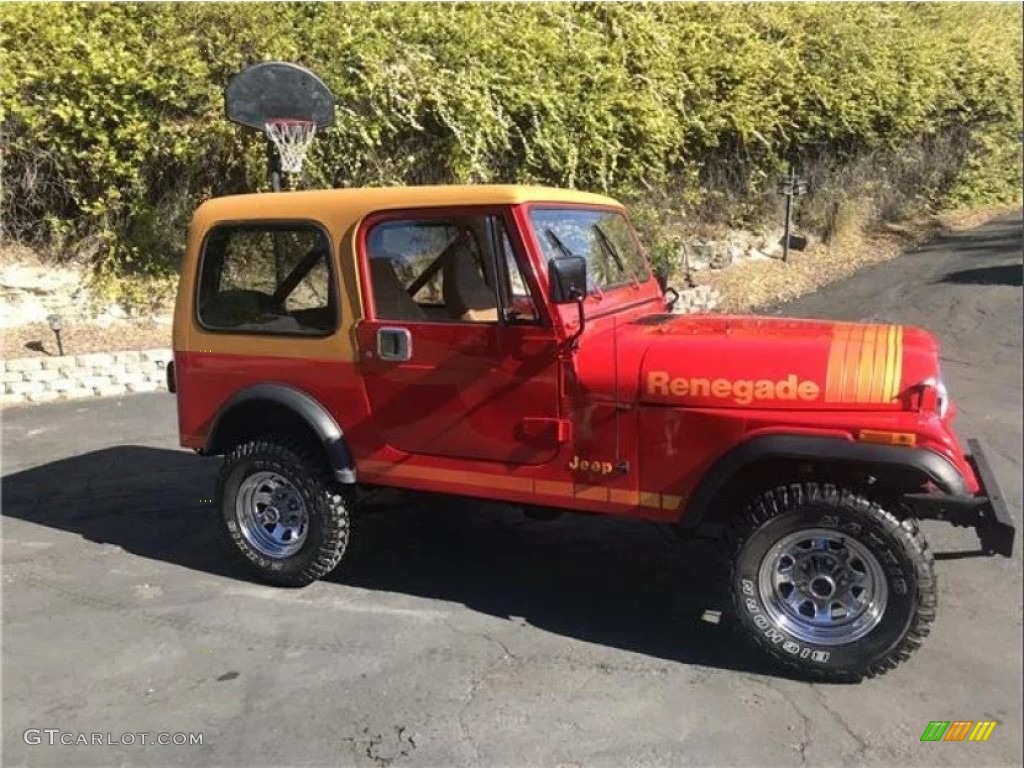 Red 1986 Jeep CJ7 Renegade 4x4 Exterior Photo #146299628