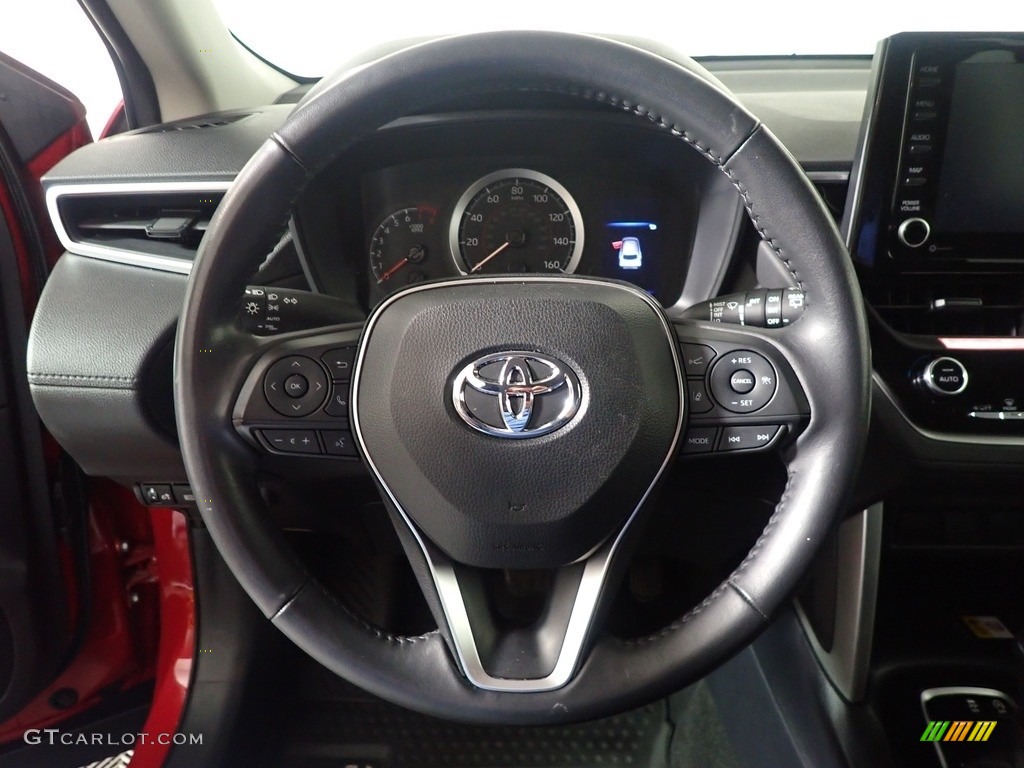 2022 Toyota Corolla Cross LE AWD Black Steering Wheel Photo #146299913