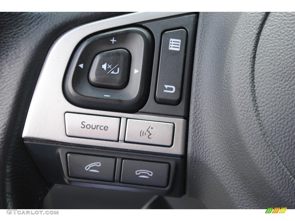 2015 Subaru Outback 3.6R Limited Slate Black Steering Wheel Photo #146300078