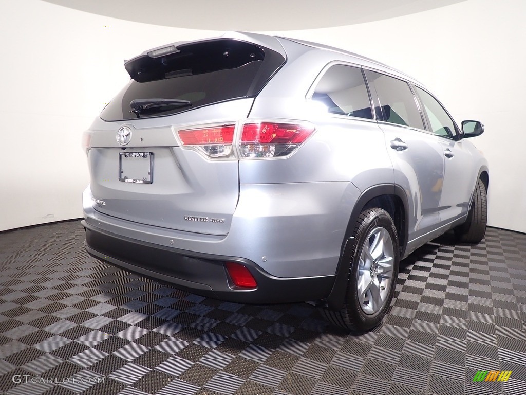 2016 Highlander Limited Platinum AWD - Silver Sky Metallic / Ash photo #17