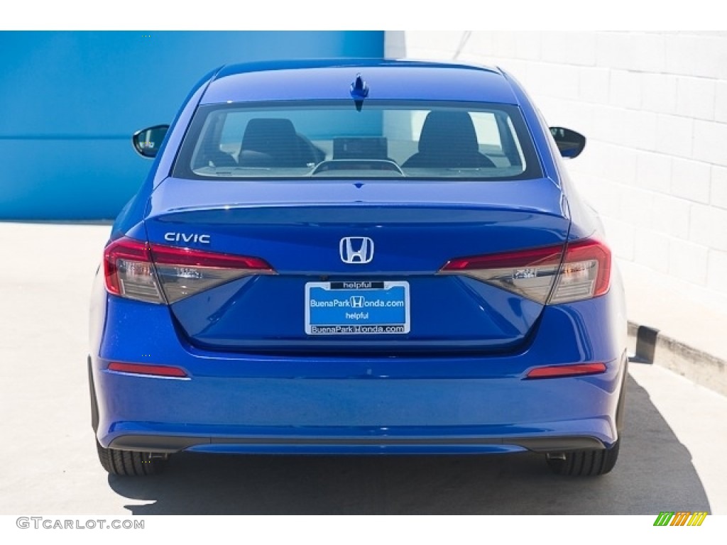 2023 Civic EX Sedan - Aegean Blue Metallic / Black photo #5