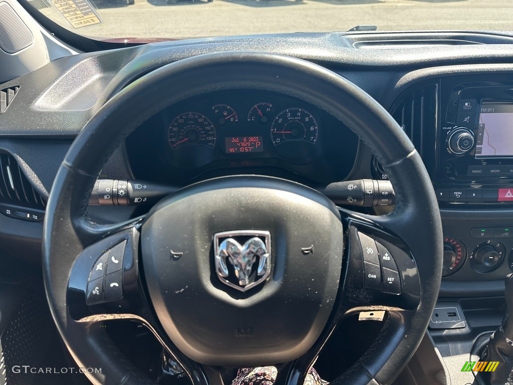 2018 Ram ProMaster City Tradesman SLT Cargo Van Black Steering Wheel Photo #146301857