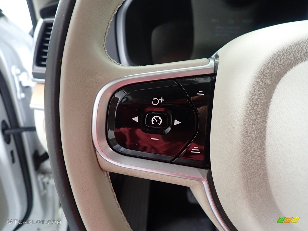 2019 Volvo XC90 T6 AWD Inscription Blonde Steering Wheel Photo #146302436