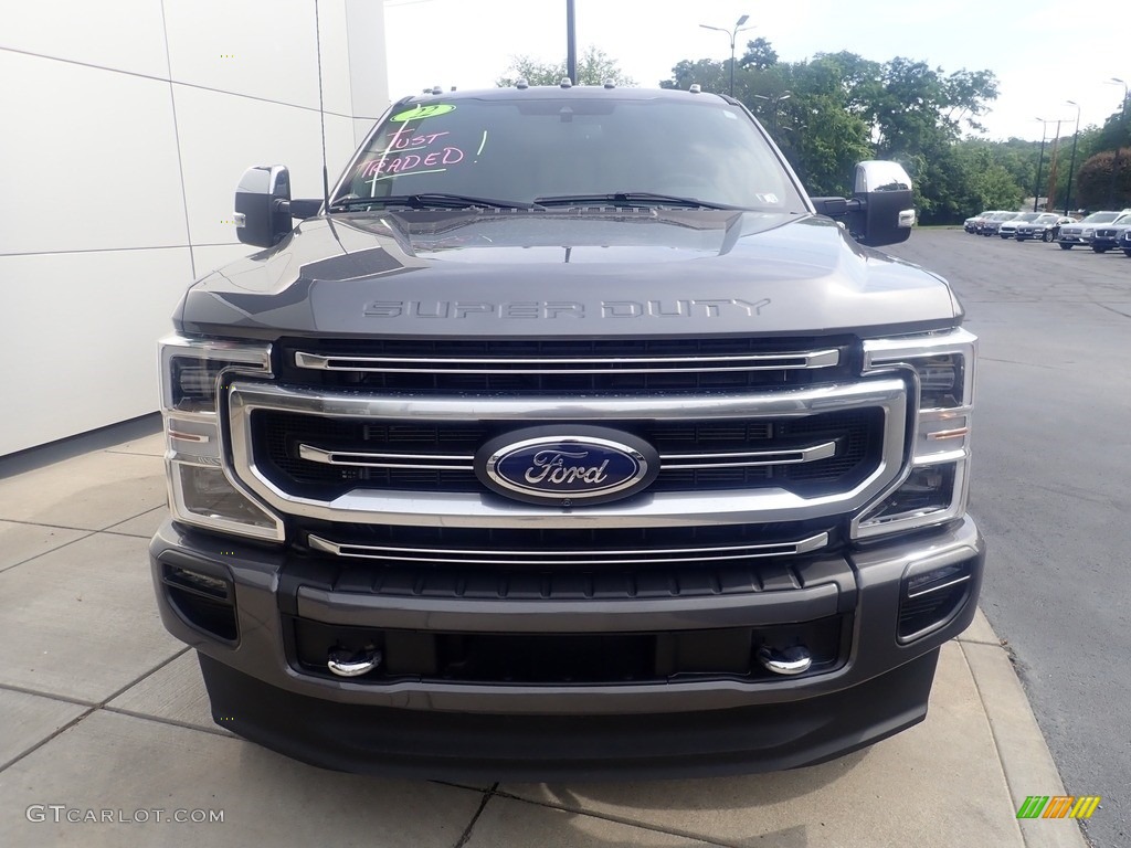 2022 F350 Super Duty Platinum Crew Cab 4x4 - Carbonized Gray / Black Onyx photo #8