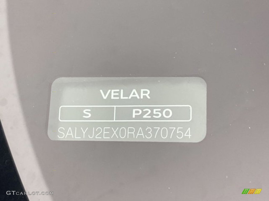 2024 Range Rover Velar S - Santorini Black Metallic / Cloud/Ebony photo #17