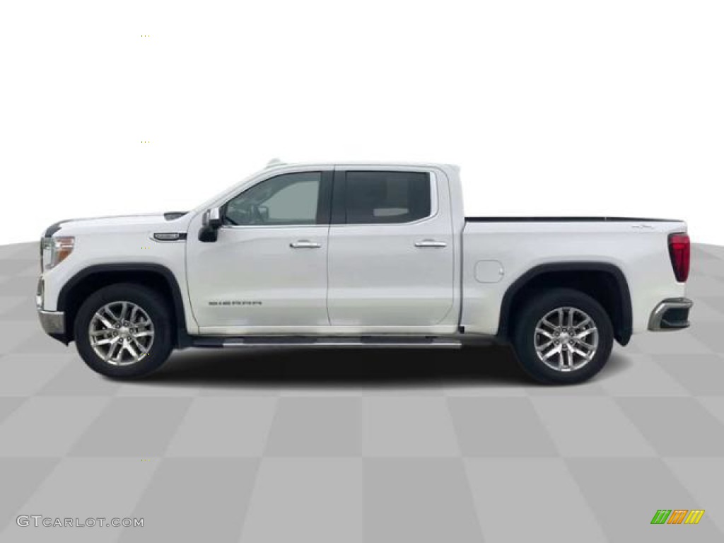 2020 Sierra 1500 SLT Crew Cab 4WD - Summit White / Dark Walnut/Slate photo #5