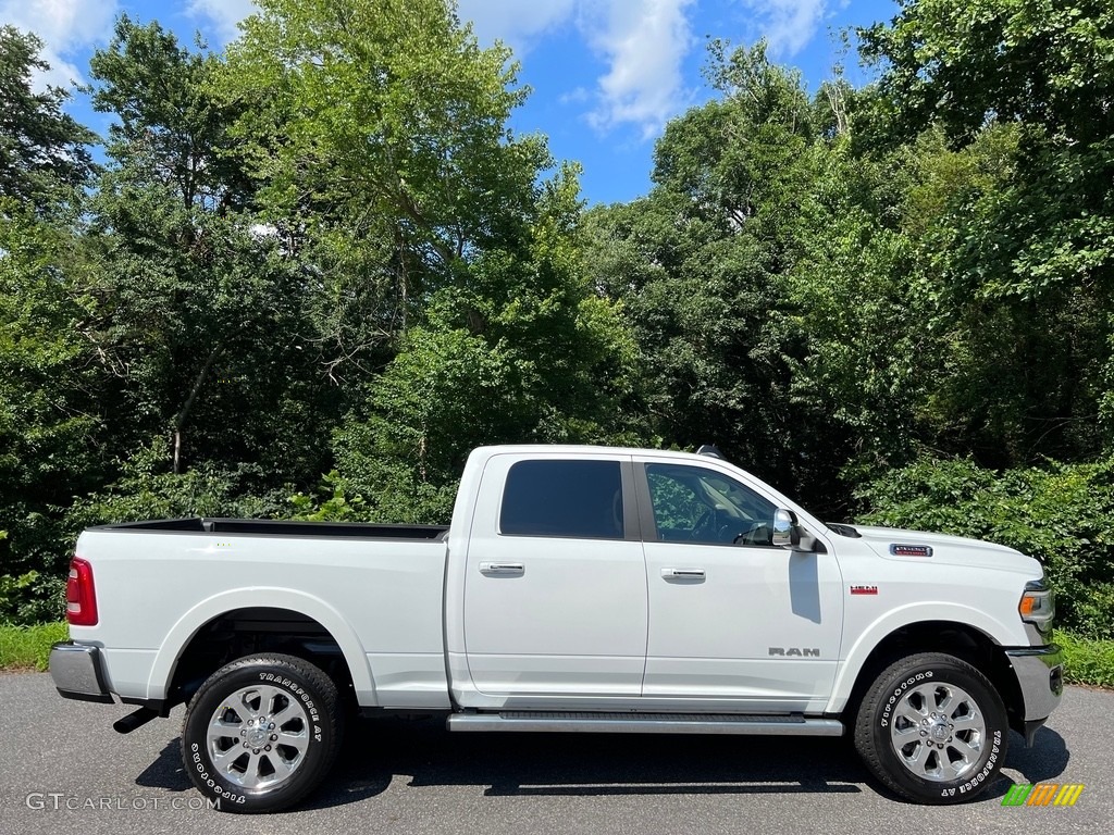 Bright White 2022 Ram 2500 Laramie Crew Cab 4x4 Exterior Photo #146303439