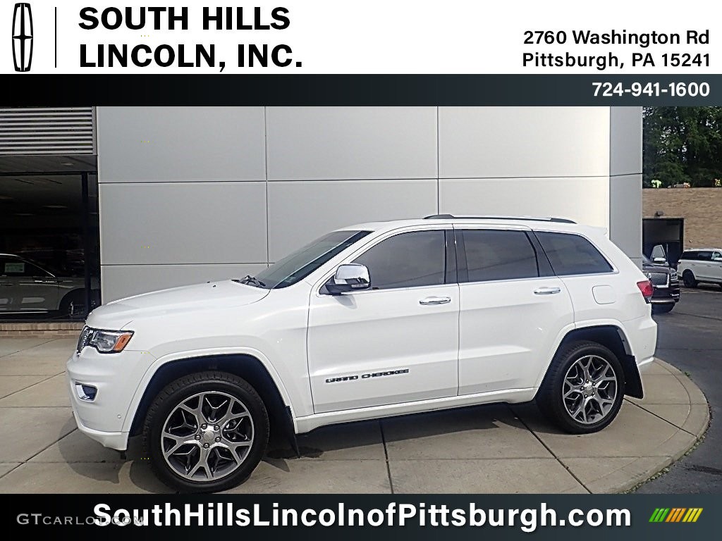 2020 Grand Cherokee Overland 4x4 - Bright White / Black photo #1