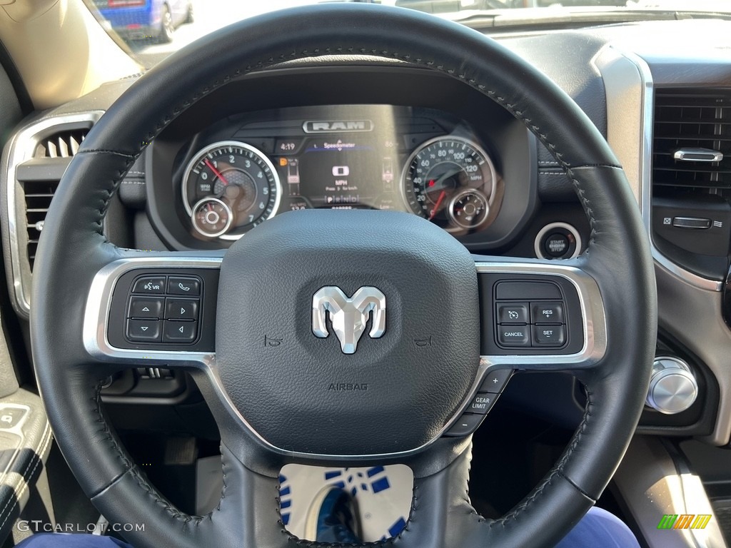 2022 Ram 2500 Laramie Crew Cab 4x4 Black Steering Wheel Photo #146303631