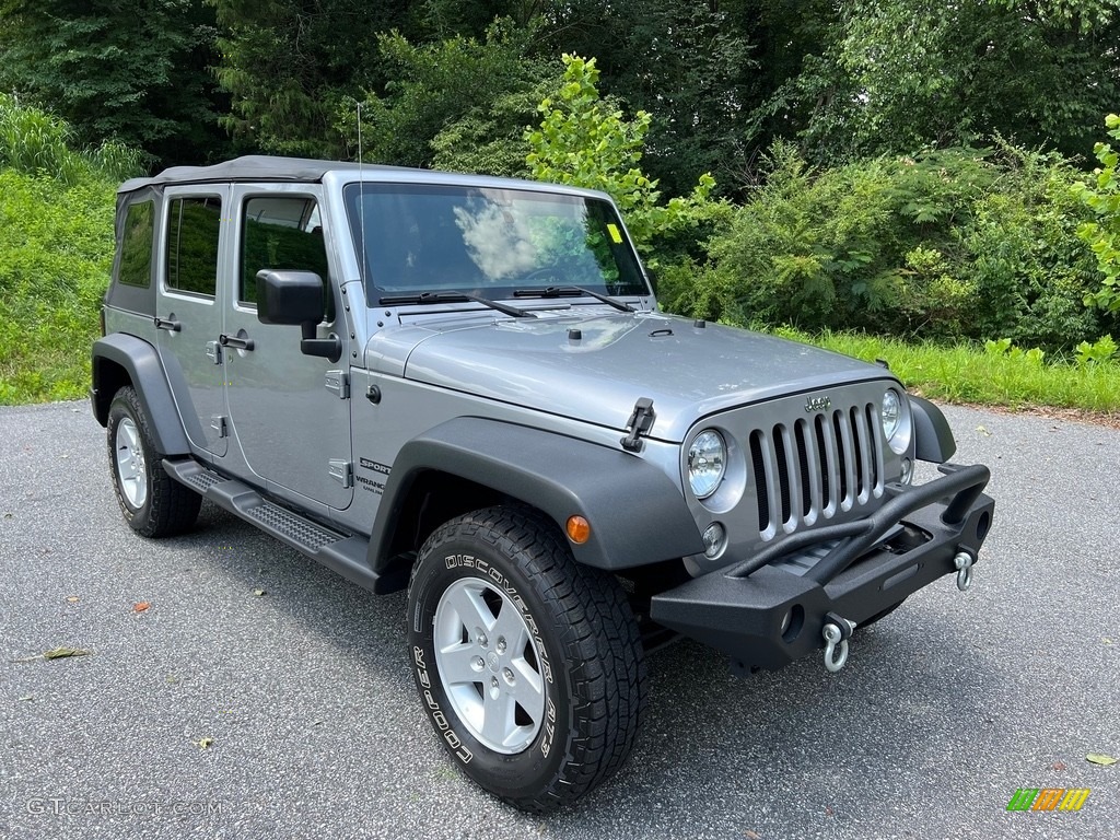2017 Wrangler Unlimited Sport 4x4 - Billet Silver Metallic / Black photo #4