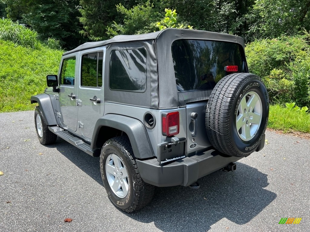 2017 Wrangler Unlimited Sport 4x4 - Billet Silver Metallic / Black photo #8