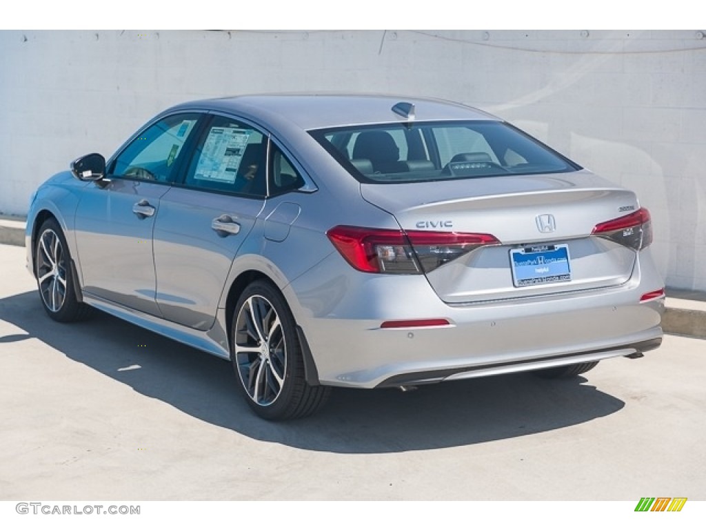 2023 Civic Touring Sedan - Lunar Silver Metallic / Black photo #2