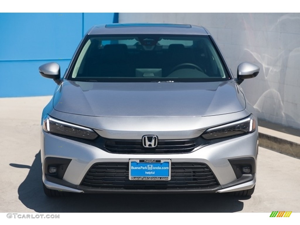 2023 Civic Touring Sedan - Lunar Silver Metallic / Black photo #3
