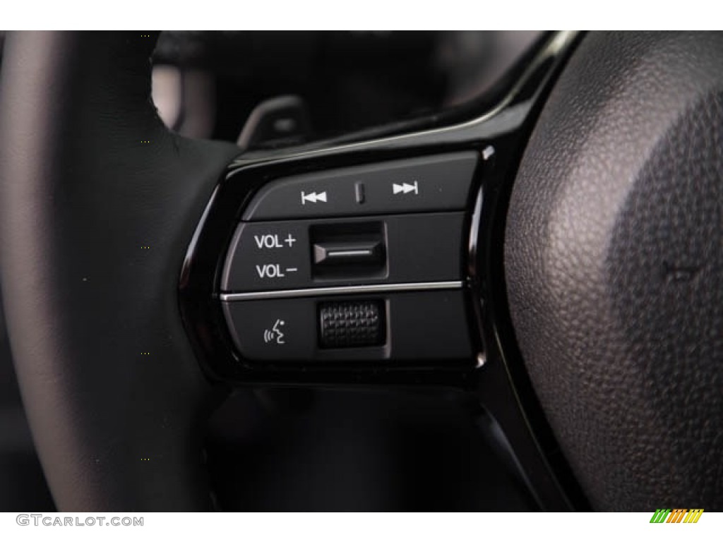 2023 Honda Civic Sport Touring Hatchback Black Steering Wheel Photo #146304944
