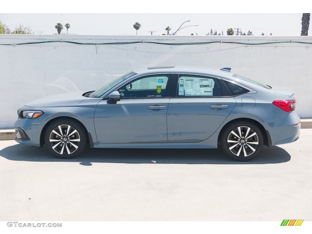 Sonic Gray Pearl 2023 Honda Civic EX Sedan Exterior Photo #146305139