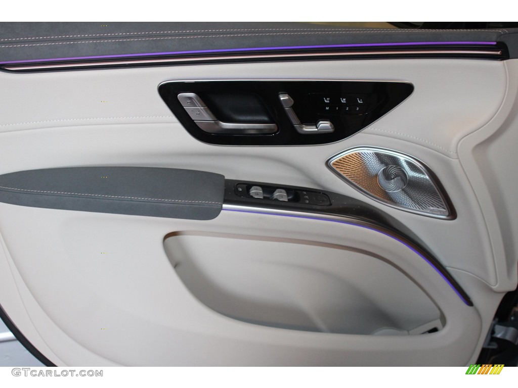 2023 Mercedes-Benz EQS 450+ SUV Macchiato Beige/Space Gray Door Panel Photo #146306126