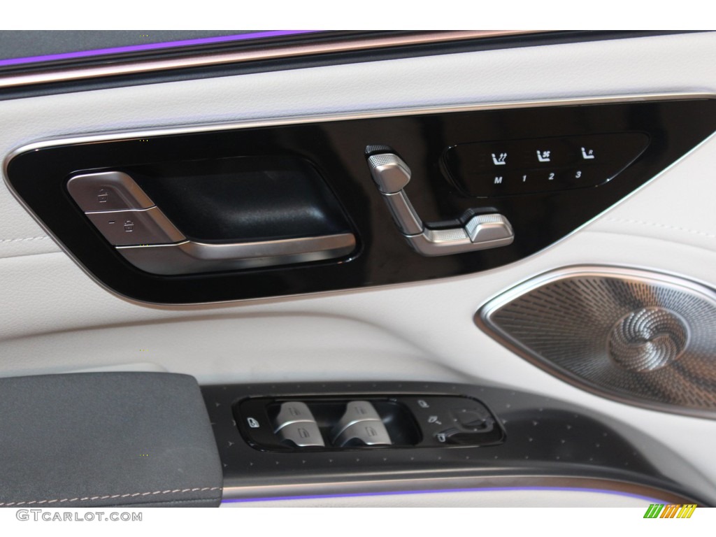 2023 Mercedes-Benz EQS 450+ SUV Macchiato Beige/Space Gray Door Panel Photo #146306150