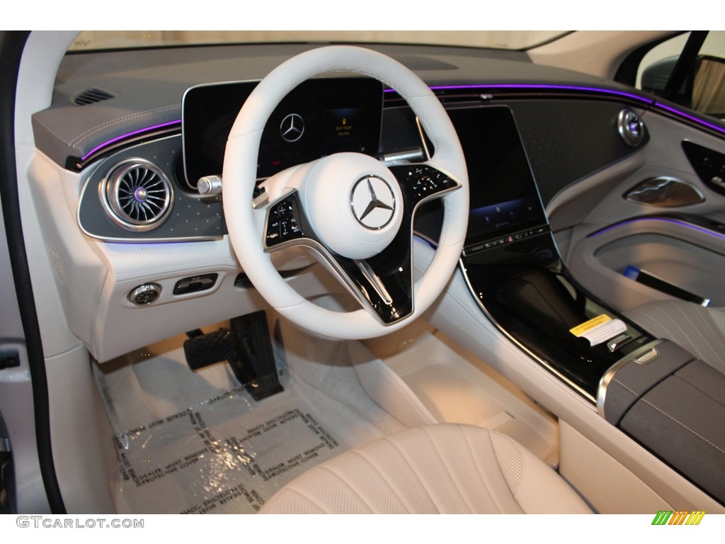 Macchiato Beige/Space Gray Interior 2023 Mercedes-Benz EQS 450+ SUV Photo #146306204
