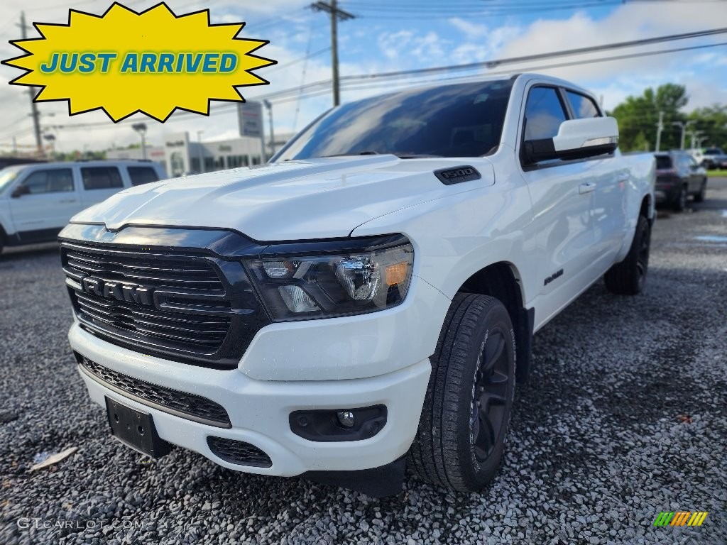 2020 1500 Big Horn Night Edition Crew Cab 4x4 - Bright White / Black photo #1