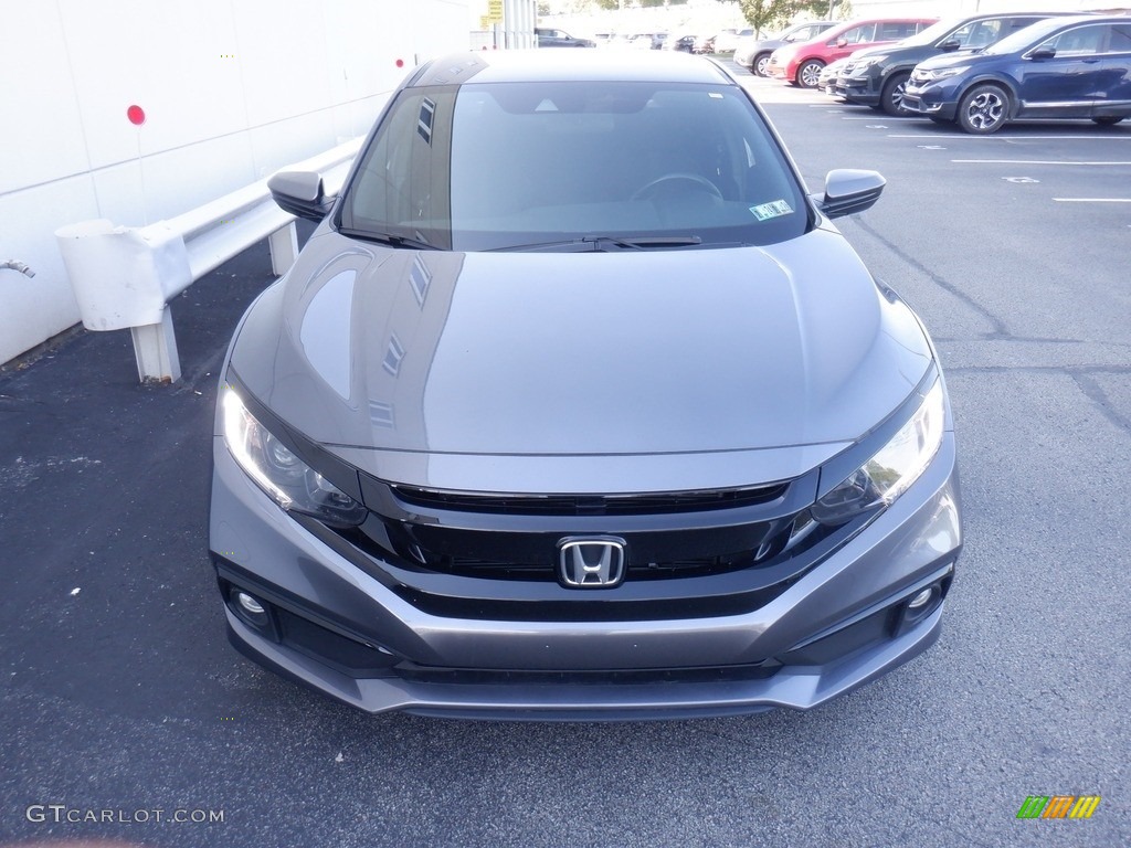 2020 Civic Sport Sedan - Modern Steel Metallic / Black photo #3