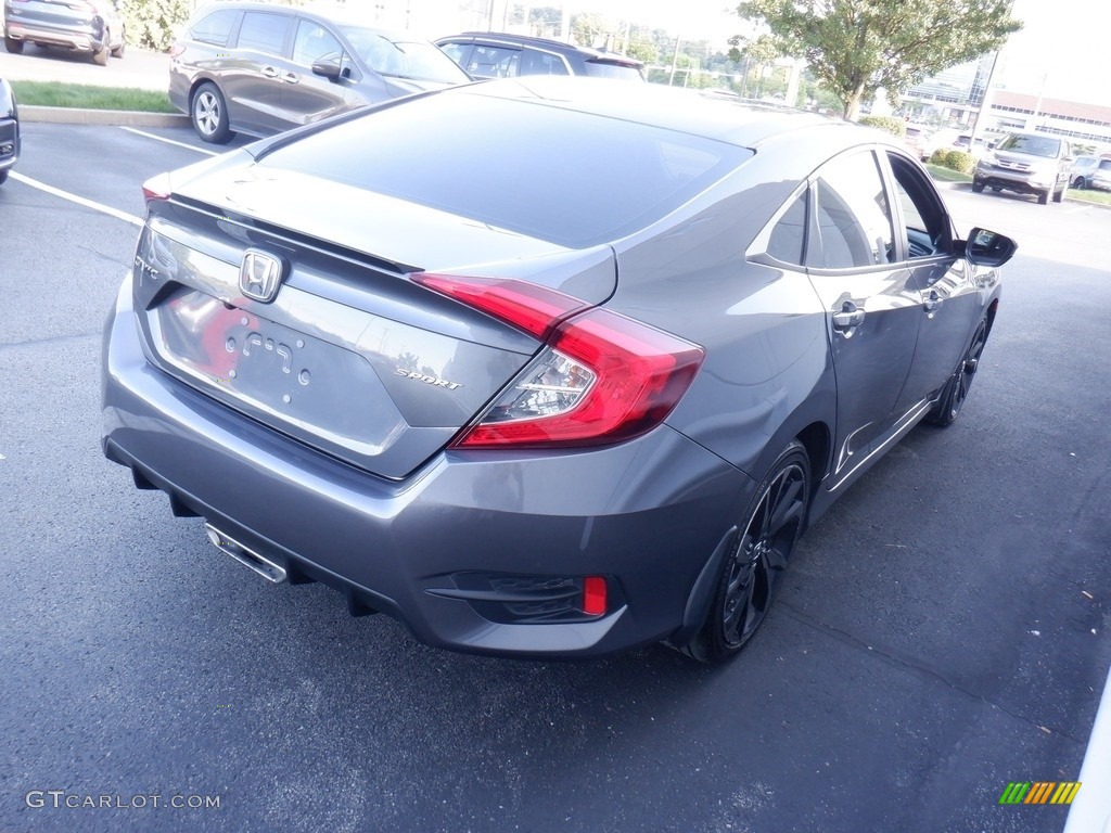 2020 Civic Sport Sedan - Modern Steel Metallic / Black photo #5
