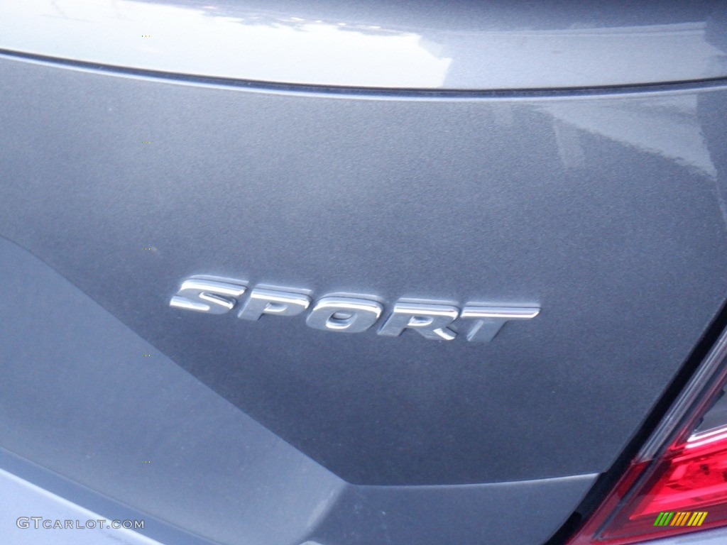 2020 Civic Sport Sedan - Modern Steel Metallic / Black photo #6