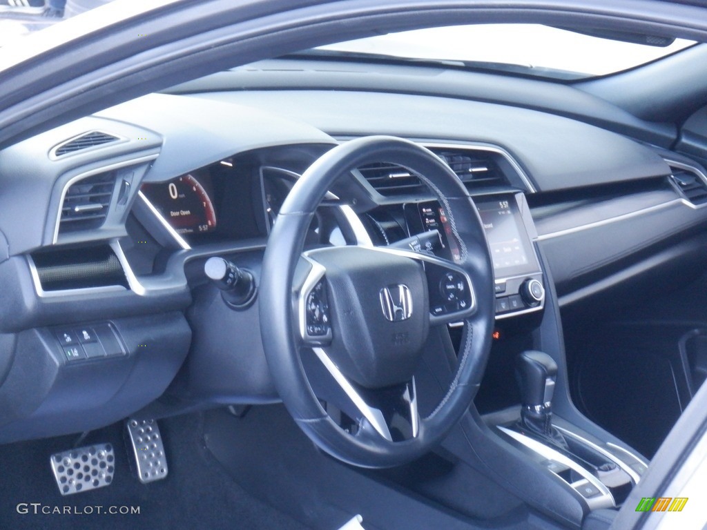 2020 Civic Sport Sedan - Modern Steel Metallic / Black photo #10