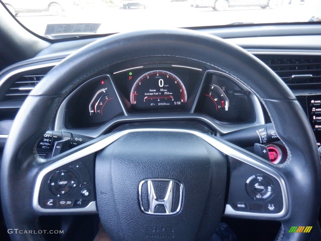 2020 Civic Sport Sedan - Modern Steel Metallic / Black photo #20