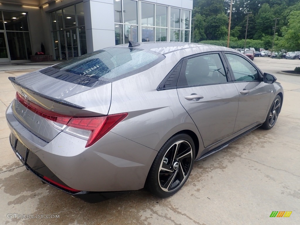 2023 Elantra N-Line - Fluid Metal / Black photo #2