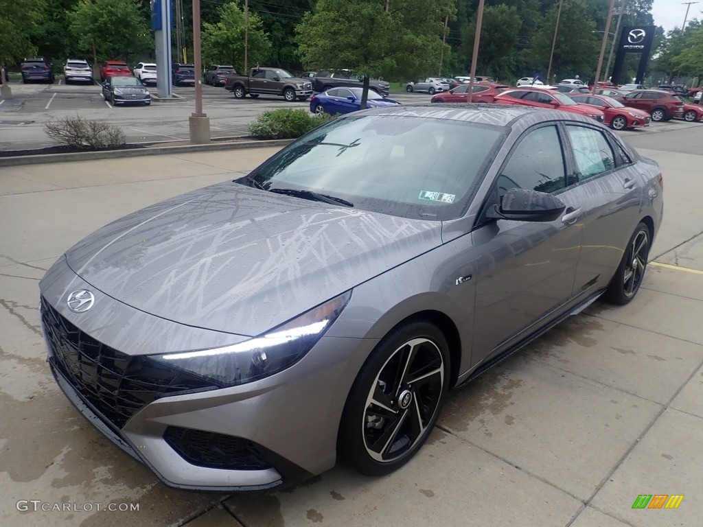 2023 Elantra N-Line - Fluid Metal / Black photo #7