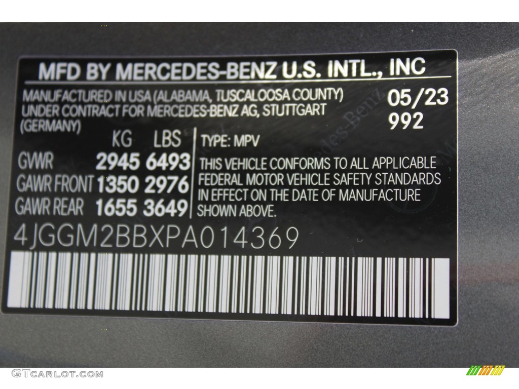 2023 EQE Color Code 992 for Selenite Gray Metallic Photo #146307509