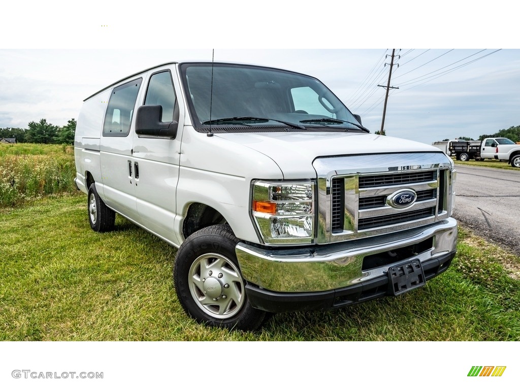 2014 E-Series Van E350 Cargo Van - Oxford White / Medium Flint photo #1