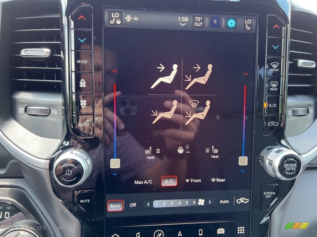 2023 Ram 1500 Big Horn Night Edition Crew Cab 4x4 Controls Photo #146307902