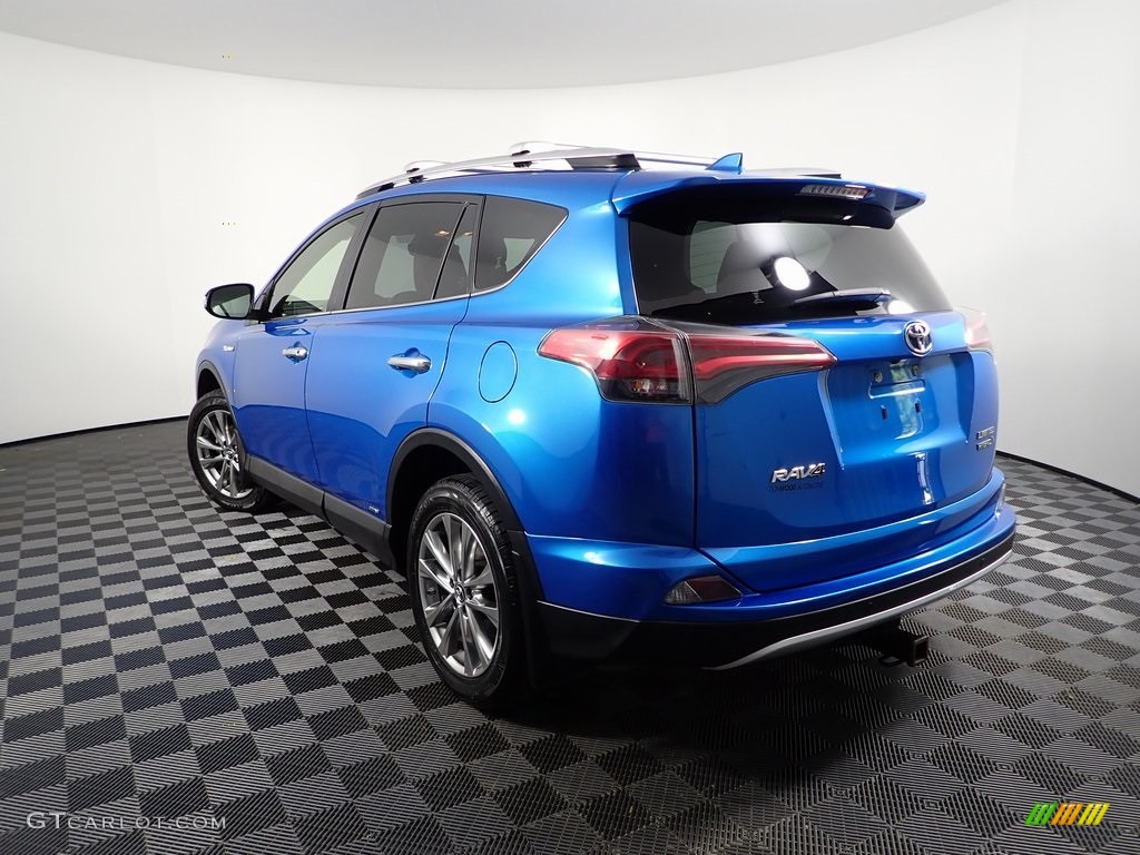 2016 RAV4 Limited Hybrid AWD - Electric Storm Blue / Black photo #9