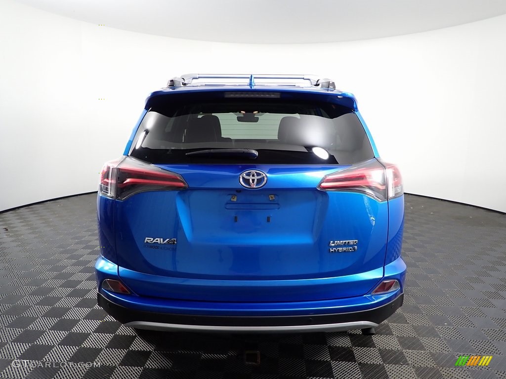2016 RAV4 Limited Hybrid AWD - Electric Storm Blue / Black photo #10