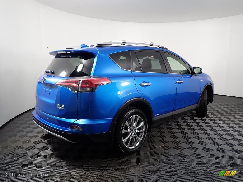 2016 RAV4 Limited Hybrid AWD - Electric Storm Blue / Black photo #13