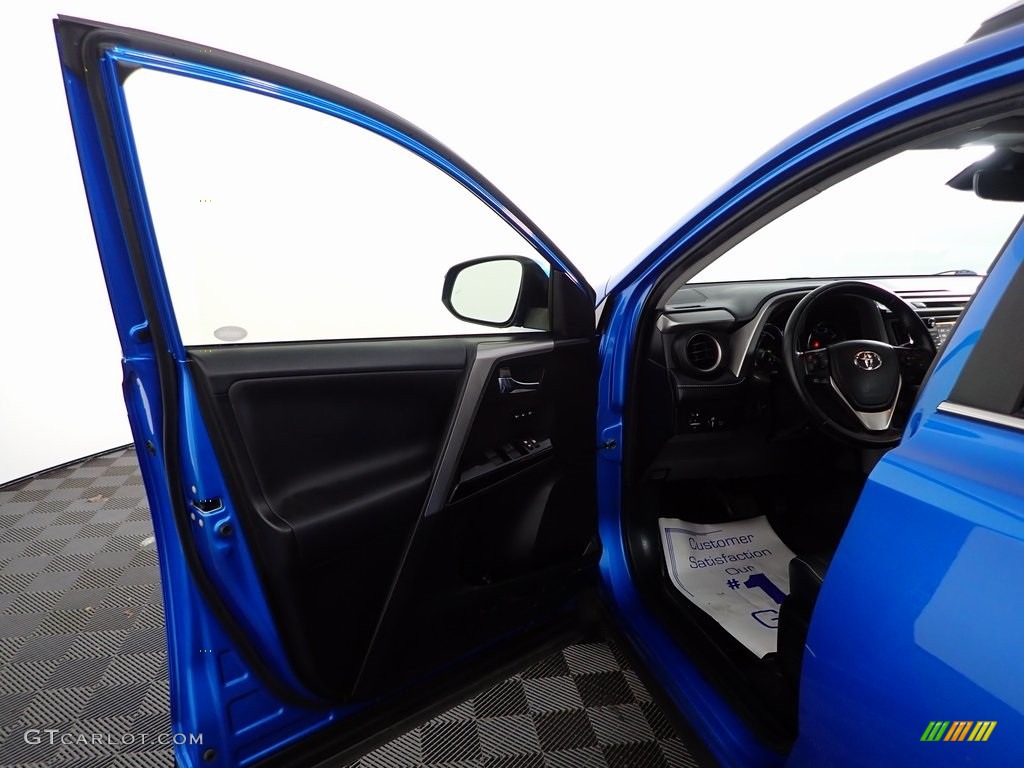 2016 RAV4 Limited Hybrid AWD - Electric Storm Blue / Black photo #14