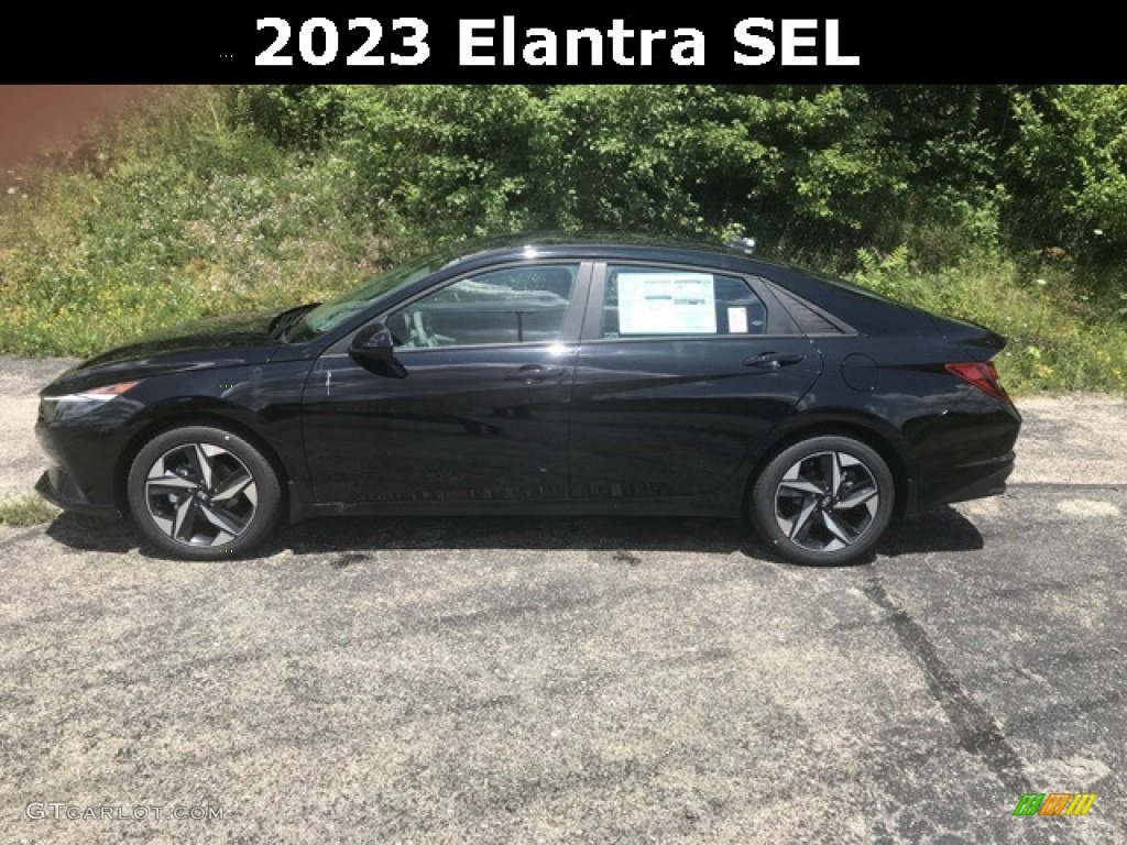 2023 Elantra SEL - Phantom Black / Medium Gray photo #2