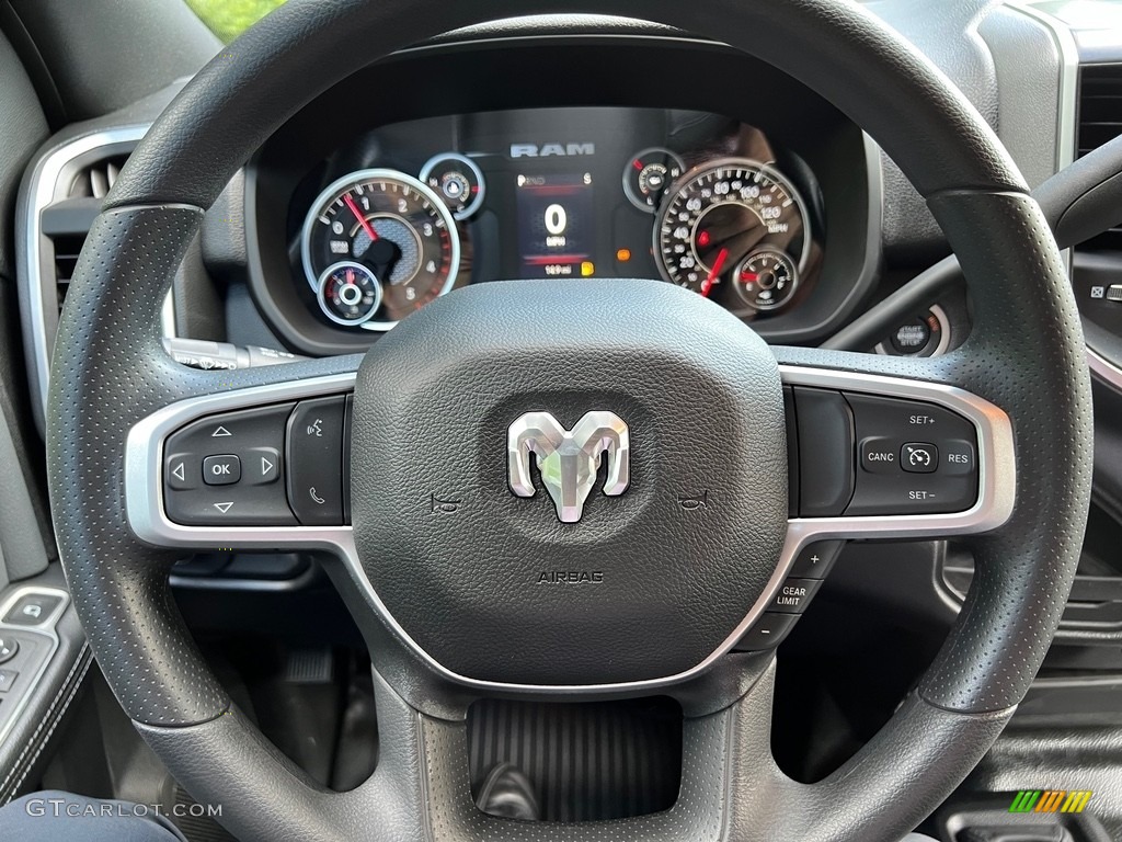 2023 Ram 4500 SLT Crew Cab 4x4 Chassis Diesel Gray/Black Steering Wheel Photo #146310305