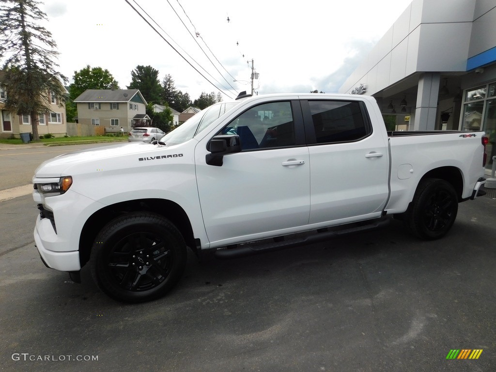 Summit White 2023 Chevrolet Silverado 1500 RST Crew Cab 4x4 Exterior Photo #146310524