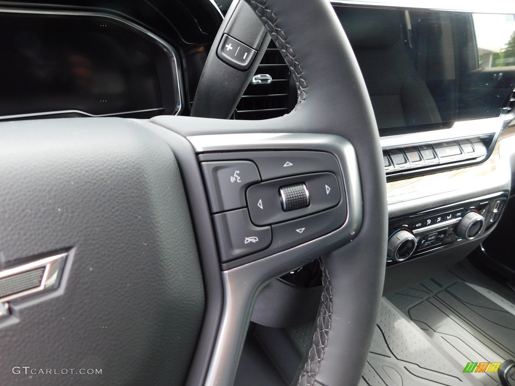 2023 Chevrolet Silverado 1500 RST Crew Cab 4x4 Jet Black Steering Wheel Photo #146310755