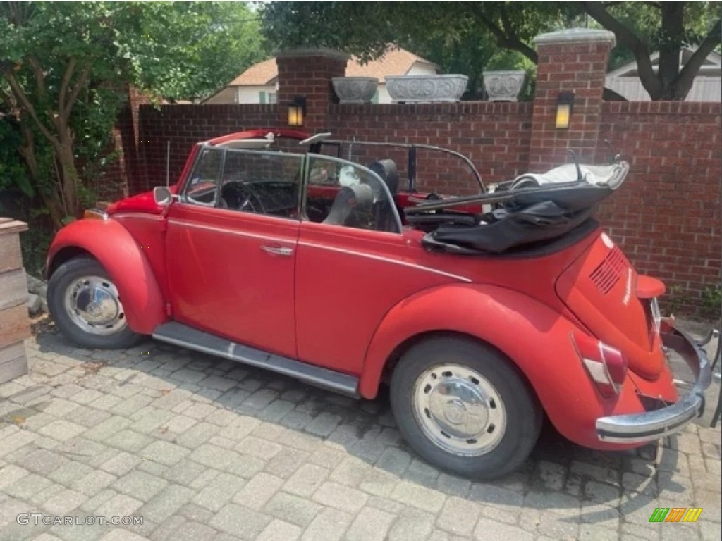 Poppy Red 1970 Volkswagen Beetle Convertible Exterior Photo #146310782