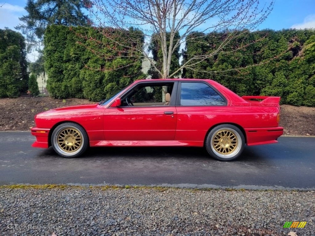 Brilliant Red 1989 BMW M3 Coupe Exterior Photo #146310953