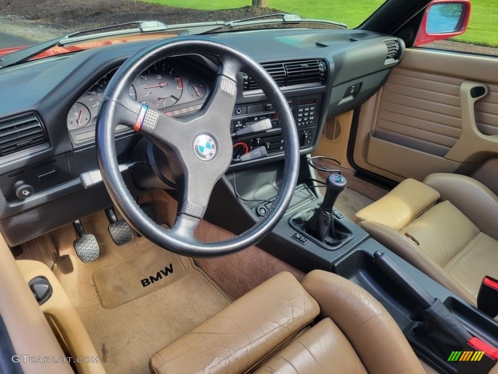 Tan Interior 1989 BMW M3 Coupe Photo #146311010